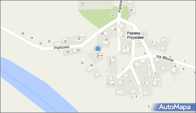 Czernichów, Parkowa, 47, mapa Czernichów