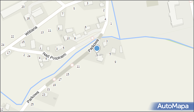 Czernichów, Parkowa, 9, mapa Czernichów