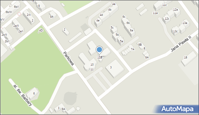 Czerwionka-Leszczyny, Parkowa, 11B, mapa Czerwionka-Leszczyny