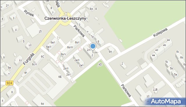 Czerwionka-Leszczyny, Parkowa, 2/I, mapa Czerwionka-Leszczyny