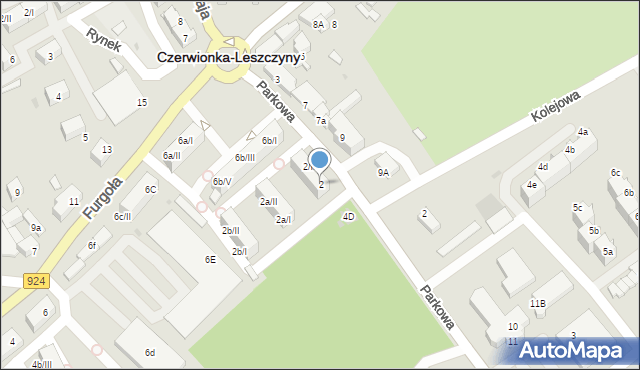 Czerwionka-Leszczyny, Parkowa, 2, mapa Czerwionka-Leszczyny