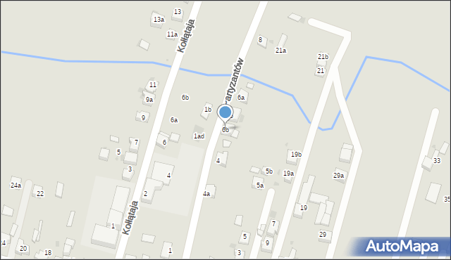 Czerwionka-Leszczyny, Partyzantów, 6b, mapa Czerwionka-Leszczyny