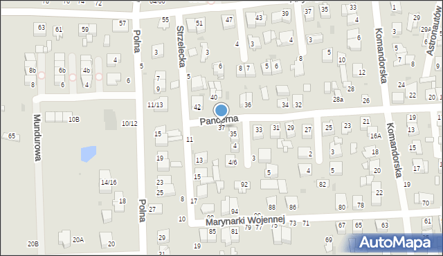 Częstochowa, Pancerna, 37, mapa Częstochowy