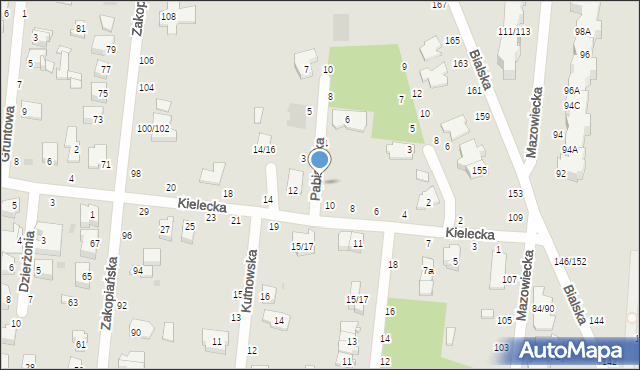 Częstochowa, Pabianicka, 2, mapa Częstochowy