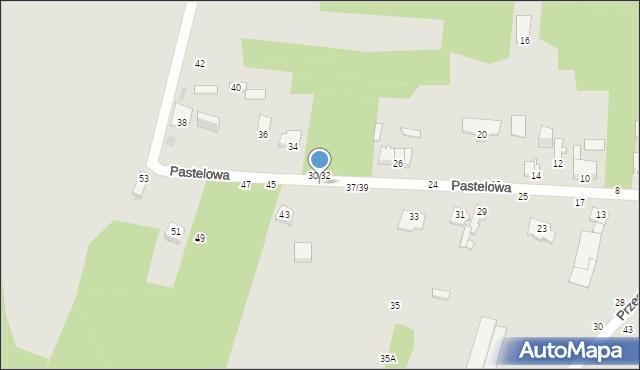 Częstochowa, Pastelowa, 41, mapa Częstochowy