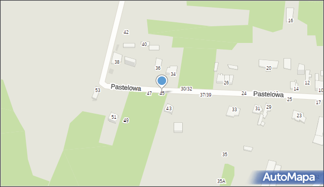 Częstochowa, Pastelowa, 45, mapa Częstochowy