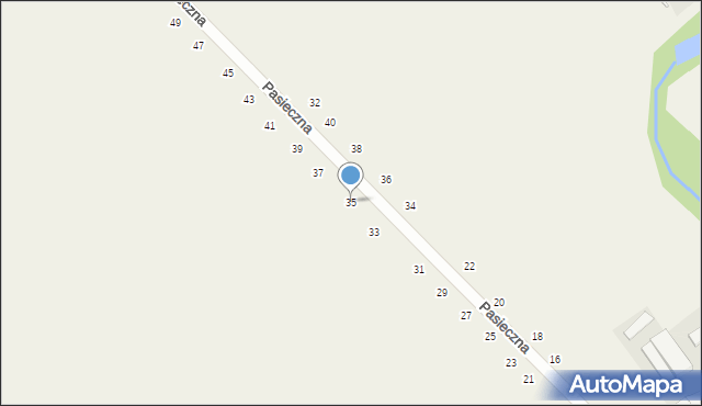 Czmoń, Pasieczna, 35, mapa Czmoń