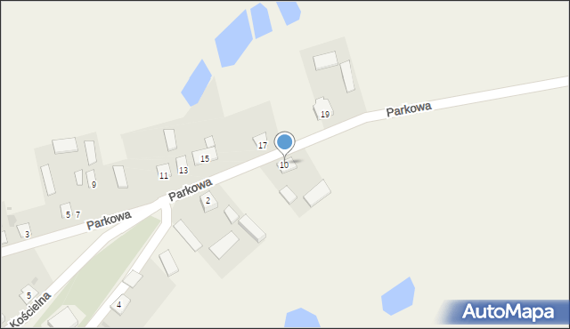 Dąbrówka, Parkowa, 10, mapa Dąbrówka