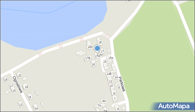 Dębno, Parkowa, 17A, mapa Dębno