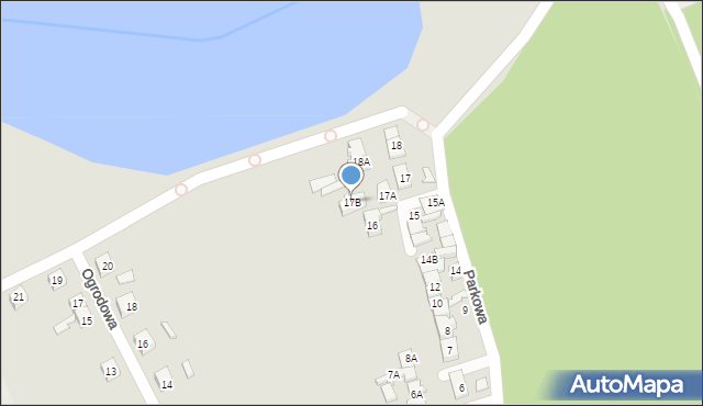 Dębno, Parkowa, 17B, mapa Dębno