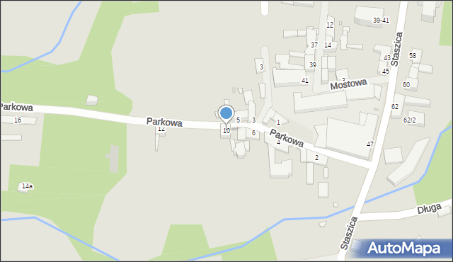 Dobrzany, Parkowa, 10, mapa Dobrzany