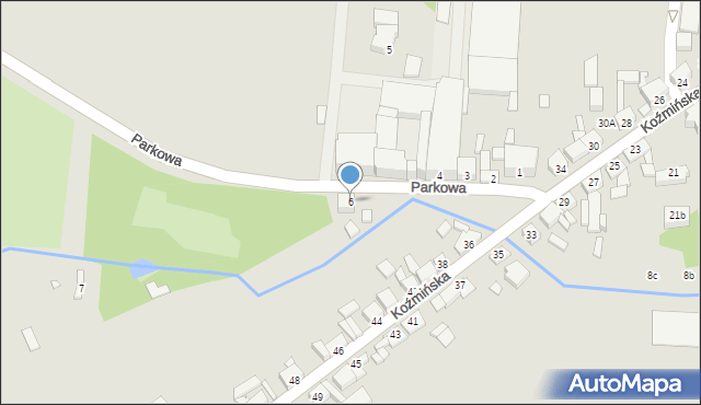 Dobrzyca, Parkowa, 6, mapa Dobrzyca