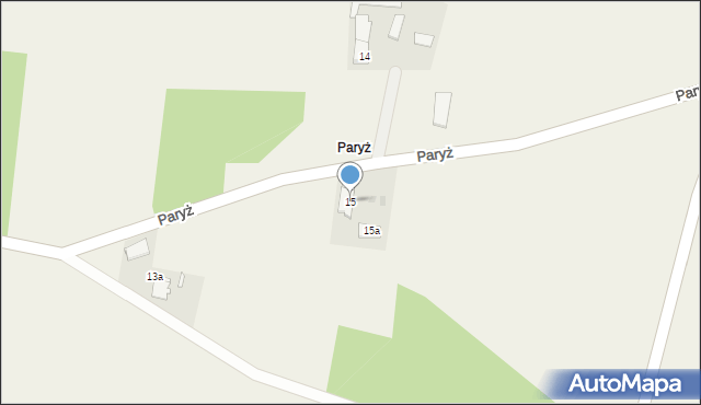 Domaradz, Paryż, 15, mapa Domaradz