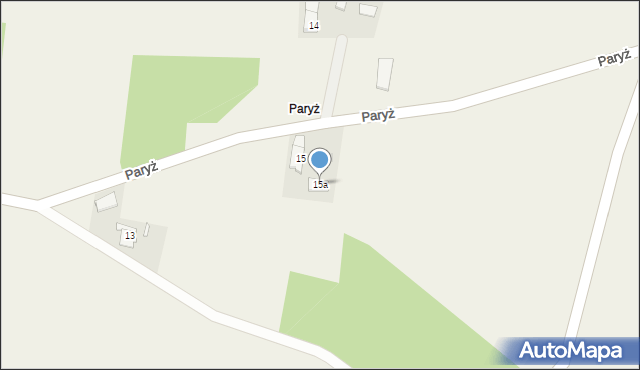 Domaradz, Paryż, 15a, mapa Domaradz