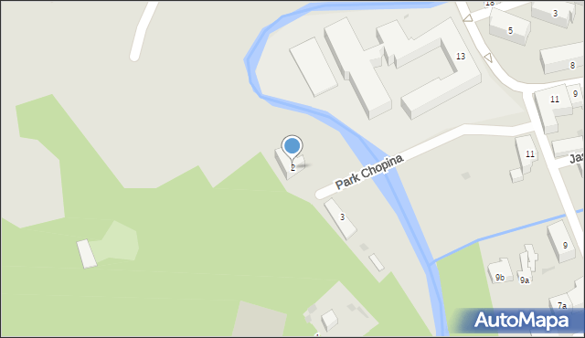 Drawsko Pomorskie, Park Chopina Fryderyka, 2, mapa Drawsko Pomorskie