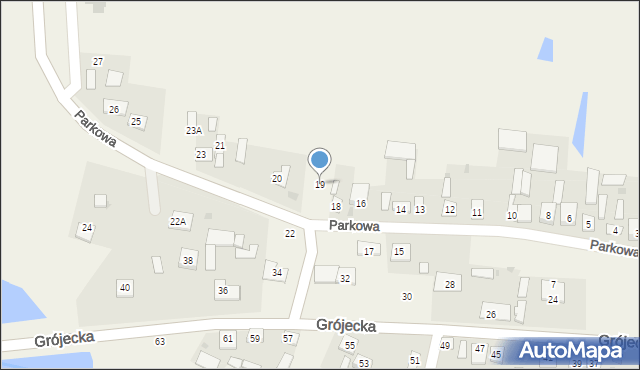 Drwalew, Parkowa, 19, mapa Drwalew