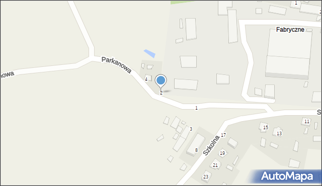 Dubeczno, Parkanowa, 2, mapa Dubeczno
