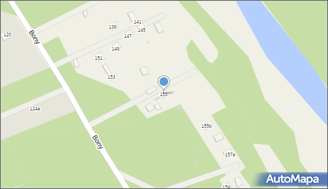 Dzbądz, Paulinowo, 155, mapa Dzbądz