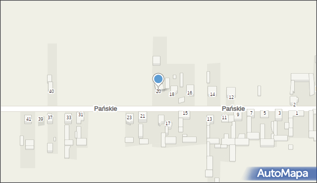 Dziewki, Pańskie, 20, mapa Dziewki