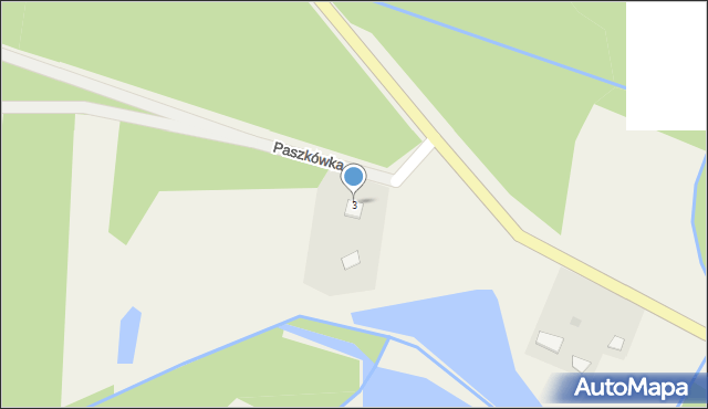 Gąbin, Paszkówka, 3, mapa Gąbin