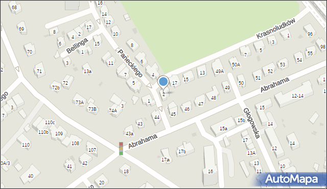 Gdańsk, Paneckiego Władysława, dr., 2, mapa Gdańska