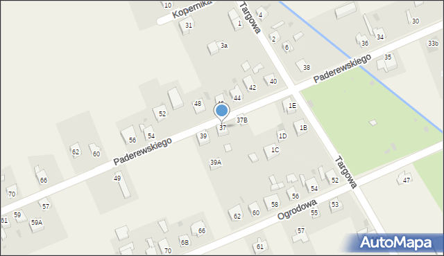 Gierałtowice, Paderewskiego Ignacego Jana, 37, mapa Gierałtowice