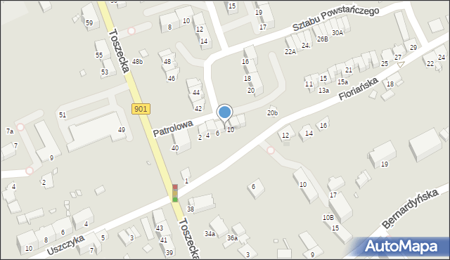 Gliwice, Patrolowa, 8, mapa Gliwic