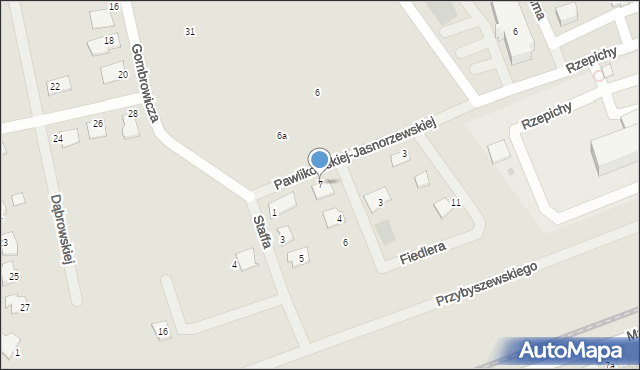 Gniezno, Pawlikowskiej-Jasnorzewskiej Marii, 7, mapa Gniezna