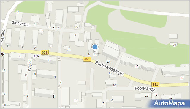 Gołdap, Paderewskiego Ignacego Jana, 11, mapa Gołdap