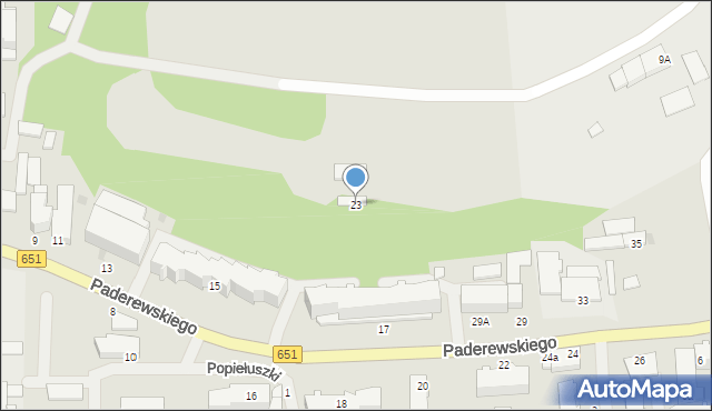Gołdap, Paderewskiego Ignacego Jana, 23, mapa Gołdap