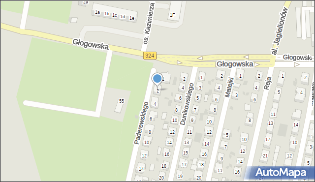 Góra, Paderewskiego Ignacego Jana, 2, mapa Góra