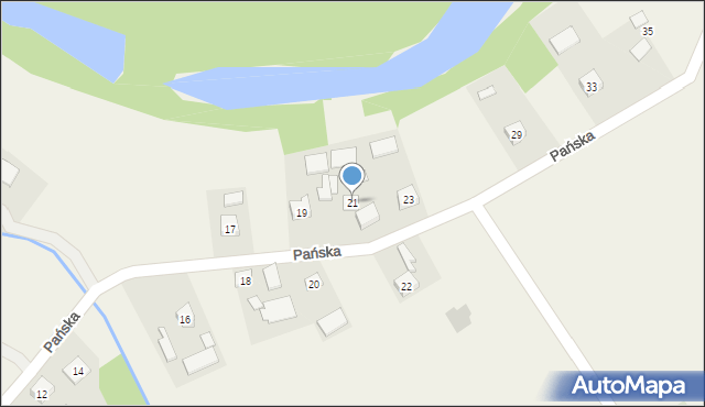 Gorzyce, Pańska, 21, mapa Gorzyce