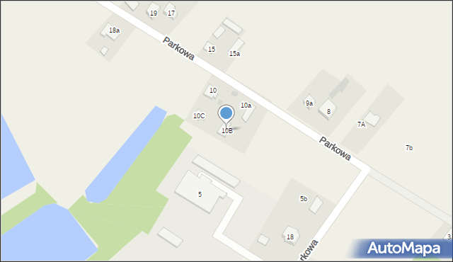 Grabów nad Pilicą, Parkowa, 10B, mapa Grabów nad Pilicą