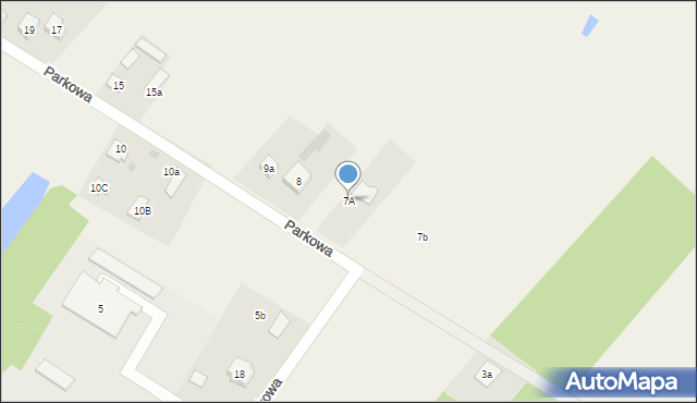 Grabów nad Pilicą, Parkowa, 7A, mapa Grabów nad Pilicą