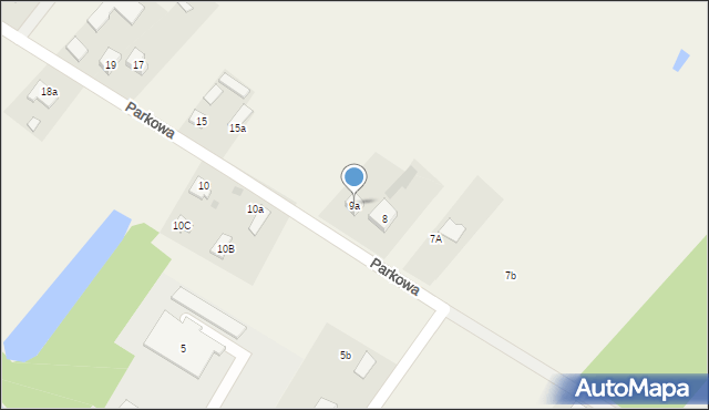 Grabów nad Pilicą, Parkowa, 9a, mapa Grabów nad Pilicą