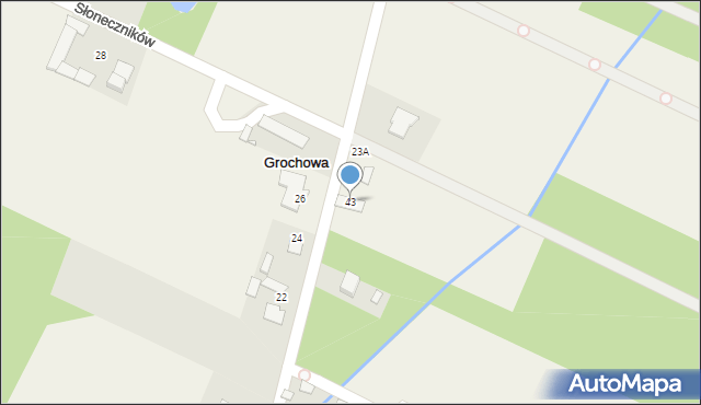 Grochowa, Pawlaka Zbigniewa, 43, mapa Grochowa