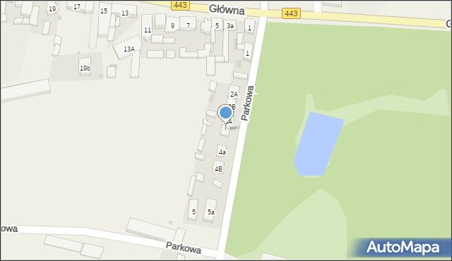 Grodziec, Parkowa, 3B, mapa Grodziec