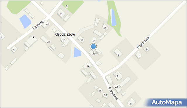 Grodziszów, Parkowa, 39, mapa Grodziszów