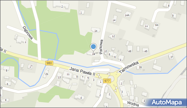 Gromnik, Parkowa, 1a, mapa Gromnik