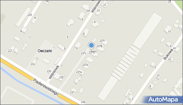 Grudziądz, Paderewskiego Ignacego Jana, 237D, mapa Grudziądza