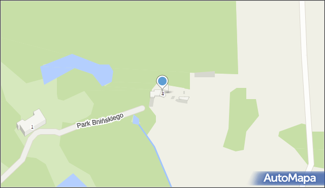 Gułtowy, Park Bnińskiego Adolfa, 4, mapa Gułtowy