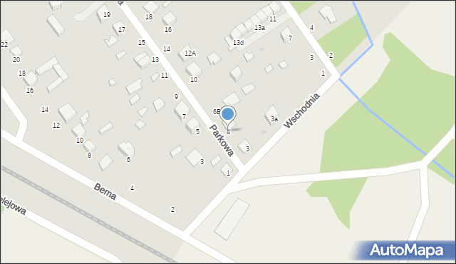 Halinów, Parkowa, 4, mapa Halinów