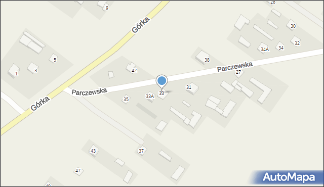 Horodyszcze, Parczewska, 33, mapa Horodyszcze