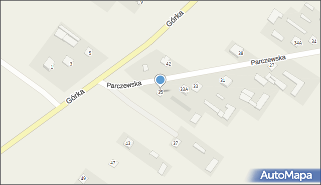 Horodyszcze, Parczewska, 35, mapa Horodyszcze