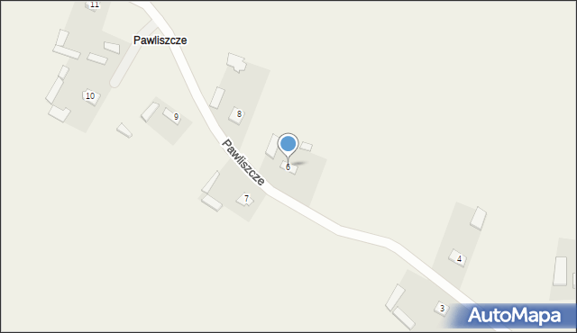 Huta Lubycka, Pawliszcze, 6, mapa Huta Lubycka