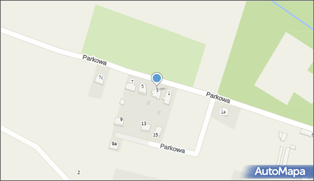 Izbicko, Parkowa, 3, mapa Izbicko