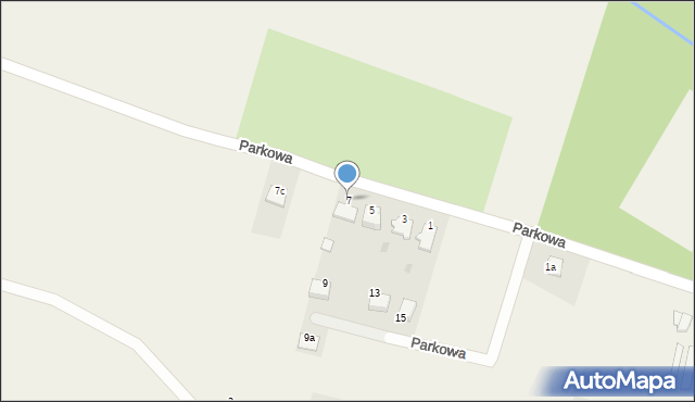 Izbicko, Parkowa, 7, mapa Izbicko