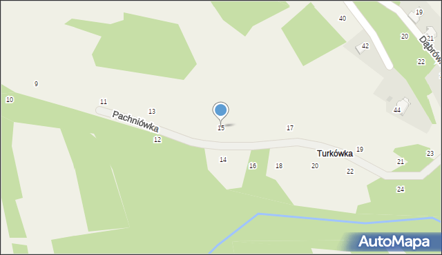 Izdebnik, Pachniówka, 15, mapa Izdebnik