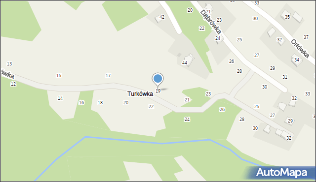 Izdebnik, Pachniówka, 19, mapa Izdebnik