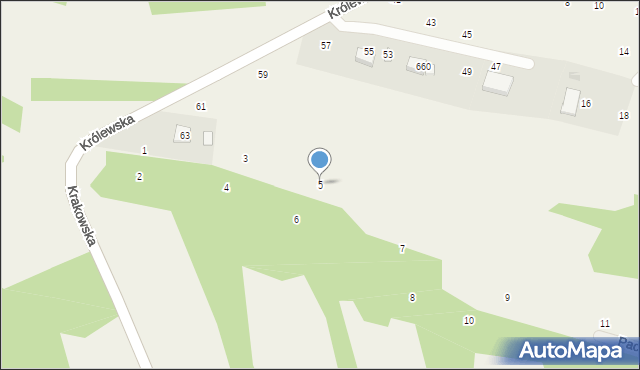 Izdebnik, Pachniówka, 5, mapa Izdebnik